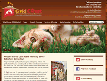 Tablet Screenshot of goldcoastmobilevet.com